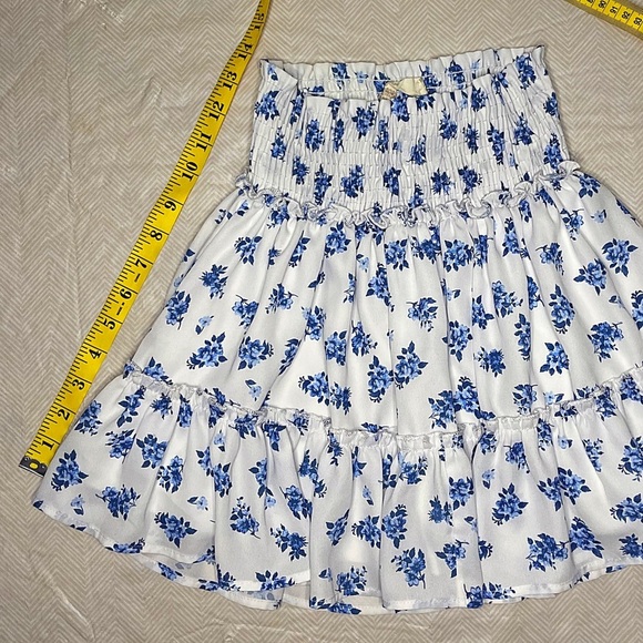 𝅺Altar’d State Blue Floral Flowy Skirt size XS - Picture 5 of 5